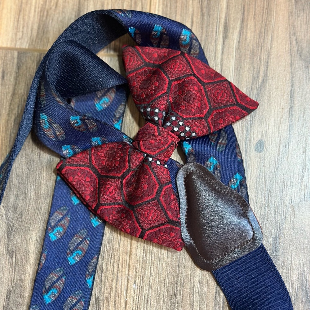 Red and Blue Bow Tie Set
